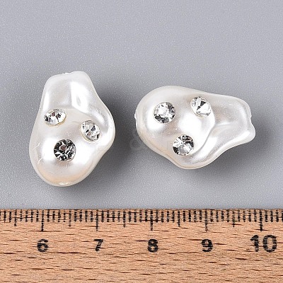 Baroque Style ABS Plastic Imitation Pearl Beads SACR-T017-78B-1