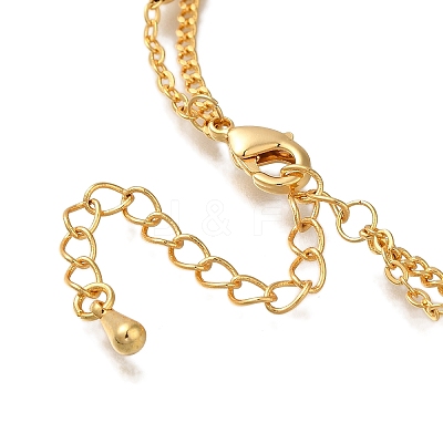 Multi-strand Brass Bracelets BJEW-L696-002G-1