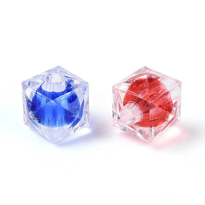 Transparent Acrylic Beads OACR-Q197-03-1