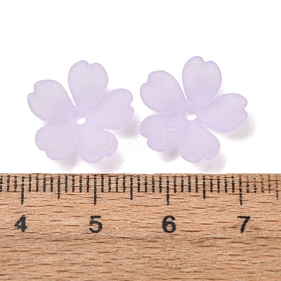 Frosted Acrylic Bead Caps AC-CBA1E6C-08D-1