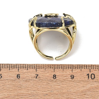 Natural Lapis Lazuli Cuff Rings GG-CBA5FCC-02G-10-1