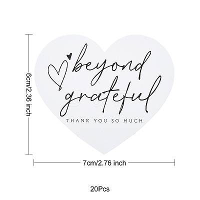 20Pcs Coated Paper Thank You Greeting Card DIY-YW0012-24A-1