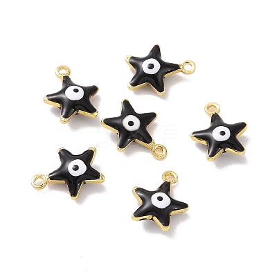 Brass Enamel Pendants KK-J302-14G-1