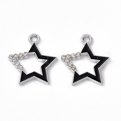 Alloy Rhinestone Pendants PALLOY-P287-09P-02-1