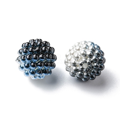 Imitation Pearl Acrylic Beads OACR-FS0001-32H-1