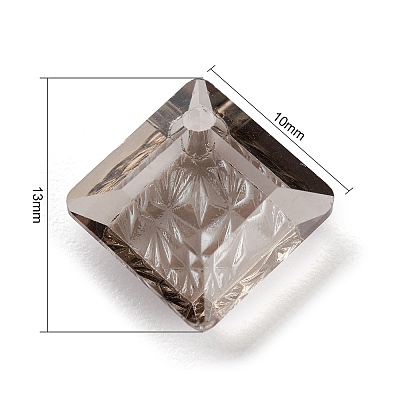 Embossed Glass Rhinestone Pendants GLAA-J101-03A-001SA-1