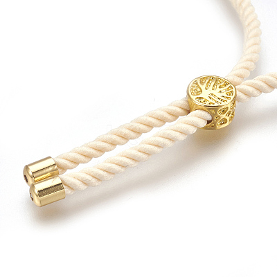 Cotton Cord Bracelet Making KK-F758-03K-G-1
