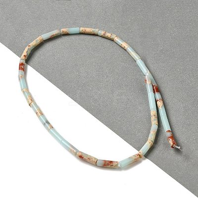 Synthetic Imperial Jasper Dyed Beads Strands G-D077-B01-14-1