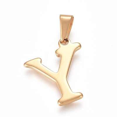 304 Stainless Steel Pendants STAS-F106-95G-Y-01-1
