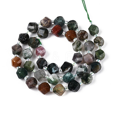 Natural Indian Agate Beads Strands G-T144-24A-05-1