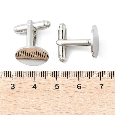 Rack Plating Brass Cuff Button KK-L151-10P-1