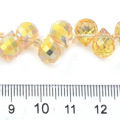 Electroplate Glass Beads Strands EGLA-D030-17J-1