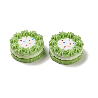 Opaque Resin Imitation Food Decoden Cabochons CRES-L037-15C-1