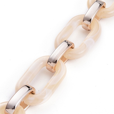 Handmade Acrylic Cable Chains AJEW-JB00634-01-1