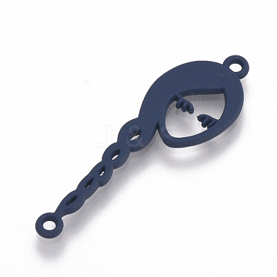 Spray Painted Eco-Friendly Alloy Links Connectors X-PALLOY-T039-04C-NF-1