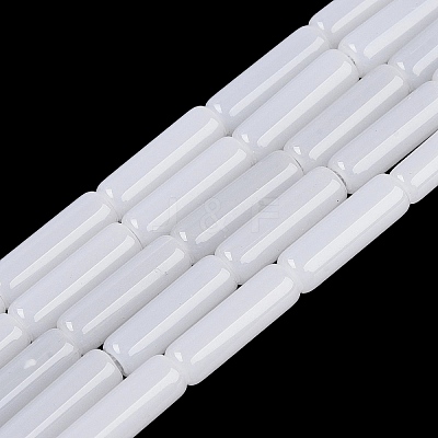 Imitation Jade Glass Beads Strands GLAA-N070-01A-B01-1