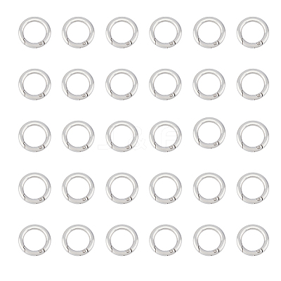 30Pcs Zinc Alloy Spring Gate Rings FIND-HY0001-69-1