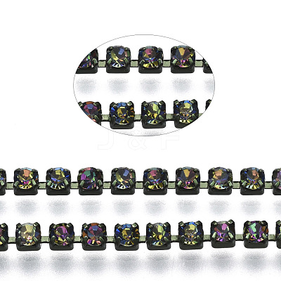 Electrophoresis Iron Rhinestone Strass Chains CHC-Q009-SS8.5-B10-1