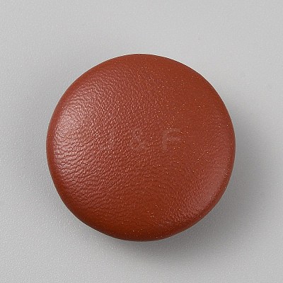 PU Leather Buttons BUTT-WH0028-99B-1