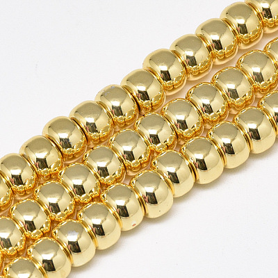 Electroplate Non-magnetic Synthetic Hematite Beads Strands X-G-Q465-38G-1