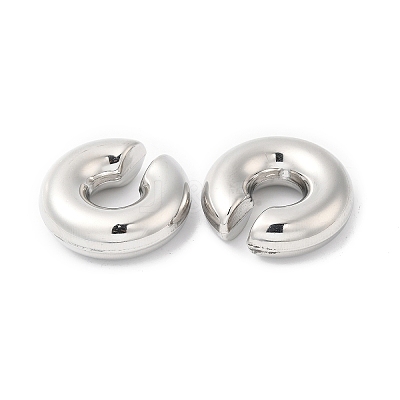 Rack Plating Brass Round Cuff Earrings EJEW-R150-01P-1