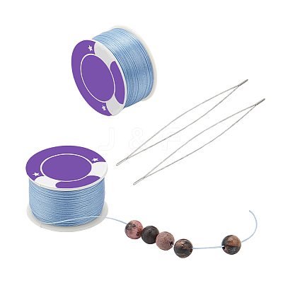 2 Rolls Special Coated Polyester Beading Threads OCOR-NB0002-06G-1
