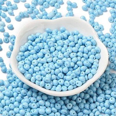 6/0 Opaque Baking Paint Glass Seed Beads X1-SEED-M012-02A-13-1