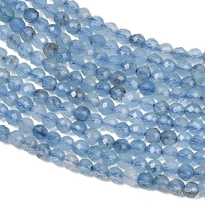 Natural Devil Blue Aquamarine Beads Strands GG-CBAF158-D01-02-1