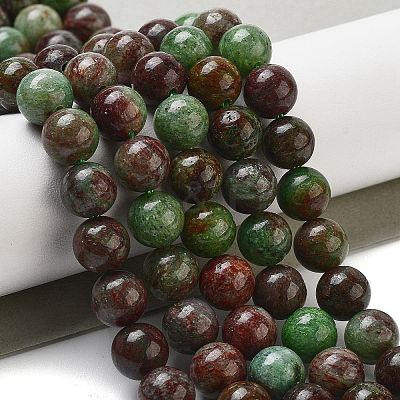Natural Green Opal Beads Strands G-H045-A03-6MM-1