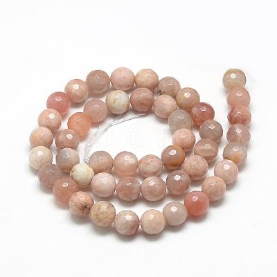 Natural Sunstone Beads Strands G-R447-6mm-02-1