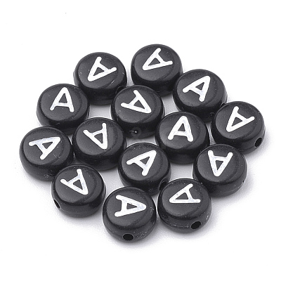 Opaque Acrylic Beads X-SACR-N002-02A-1