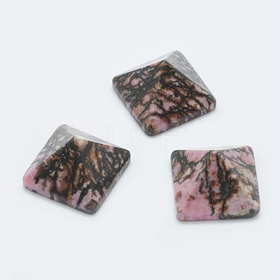 Natural Rhodonite Cabochons G-G759-Y05-1