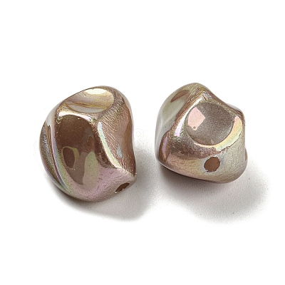 Spray Painted ABS Plastic Beads KY-C017-08B-1