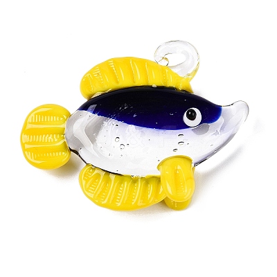 Handmade Lampwork Pendants LAMP-N024-34A-1