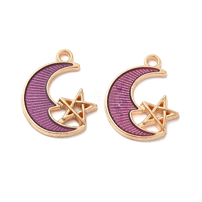 Alloy Enamel Pendants ENAM-S121-061D-G-1