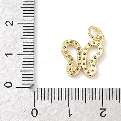 Brass Micro Pave Cubic Zirconia Pendants KK-H528-03G-1