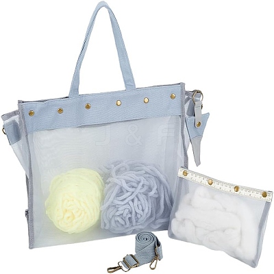 1Pc PVC Shoulder Yarn Storage Bag DIY-CP0011-52A-1