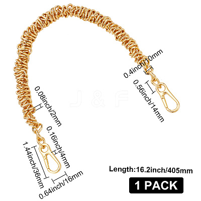 Aluminum Purse Chains DIY-WH0430-336G-1