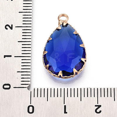 Transparent Glass Pendants KK-N283-02B-G-1