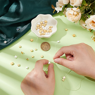 60Pcs 6 Styles Brass Beads KK-PH0010-98-1