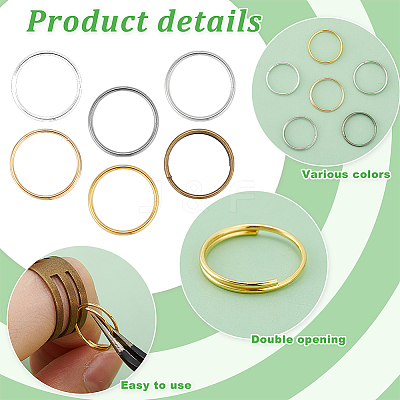 6 Colors Iron Split Rings IFIN-PH0002-28A-1