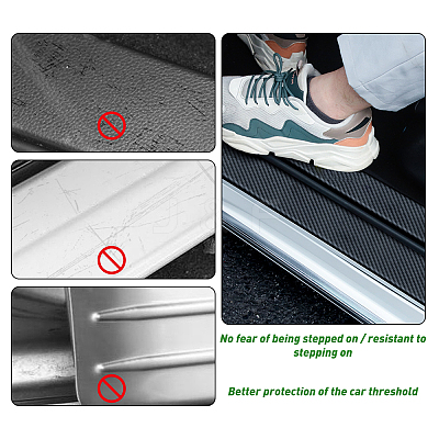 8 Sets 2 Style PVC Universal Car Door Edge Guard Door Sill Protector DIY-AR0004-42B-1