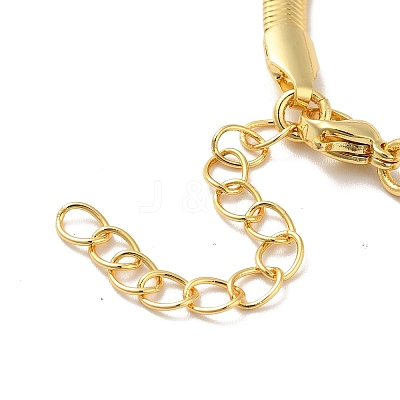 Rack Plating Brass Herringbone Chains Bracelet for Men Women LS-BJEW-M227-01G-1