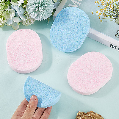 4Pcs 2 Colors PVA Sponge Makeup Powder Puff MRMJ-GF0001-64C-1