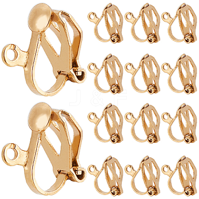 80Pcs 304 Stainless Steel Clip-on Earring Findings STAS-SP0001-25G-1