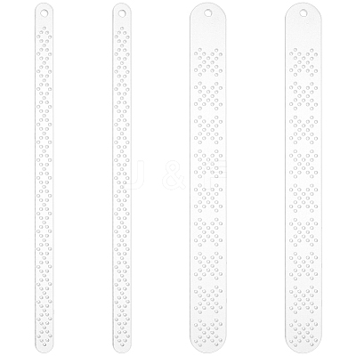 4Pcs Acrylic Belt Templates AJEW-WH0270-488A-1