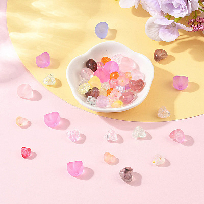 50Pcs 5 Styles Transparent Acrylic Beads TACR-YW0003-40-1
