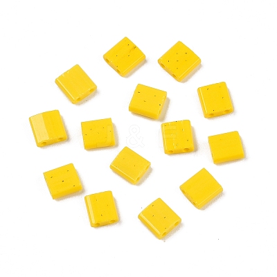 2-Hole Baking Paint Glass Seed Beads SEED-S023-17C-06-1