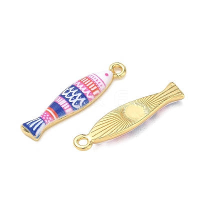 Printed Brass Pendants KK-CBA42CA-03G-1