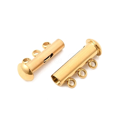 304 Stainless Steel Slide Lock Clasps STAS-F350-01B-G-1